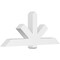 Ekena Millwork Kennewick Architectural Grade PVC Gable Bracket, 72"W x 30"H x 6"D x 6"F, 10/12 Pitch GBP072X30X0606KEN00 - alternate 1
